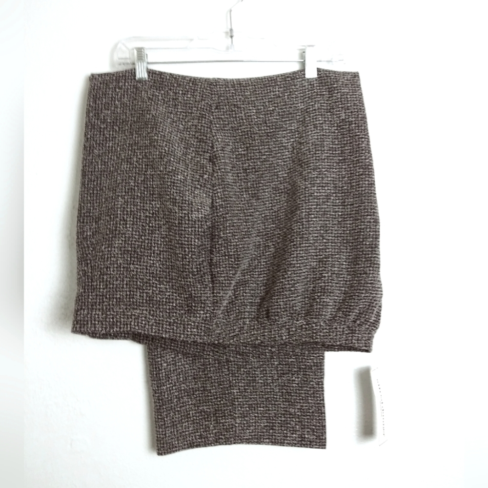 Alfred Dunner Black and White Textured Pants Size 24W